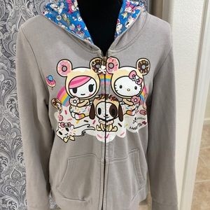 Large Tokidoki hello kitty hoodie like new